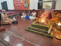 Purnahuti and Pujana by HH Swamiji at Shri Vishveshwara Venugopala Temple; Paduka Pujana (14 Feb 2026) Pictures Courtesy of Shri Shriram Shirali